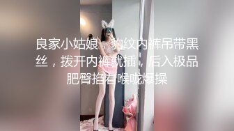 良家小姑娘，豹纹内裤吊带黑丝，拨开内裤就插，后入极品肥臀掐着喉咙爆操