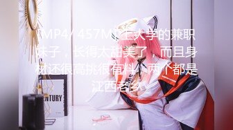 [MP4/ 457M] 上大学的兼职妹子，长得太甜美了，而且身材还很高挑很有料，两个都是江西老乡