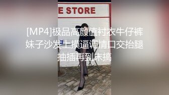 [MP4]极品高颜值衬衣牛仔裤妹子沙发上摸逼调情口交抬腿抽插再到床搞